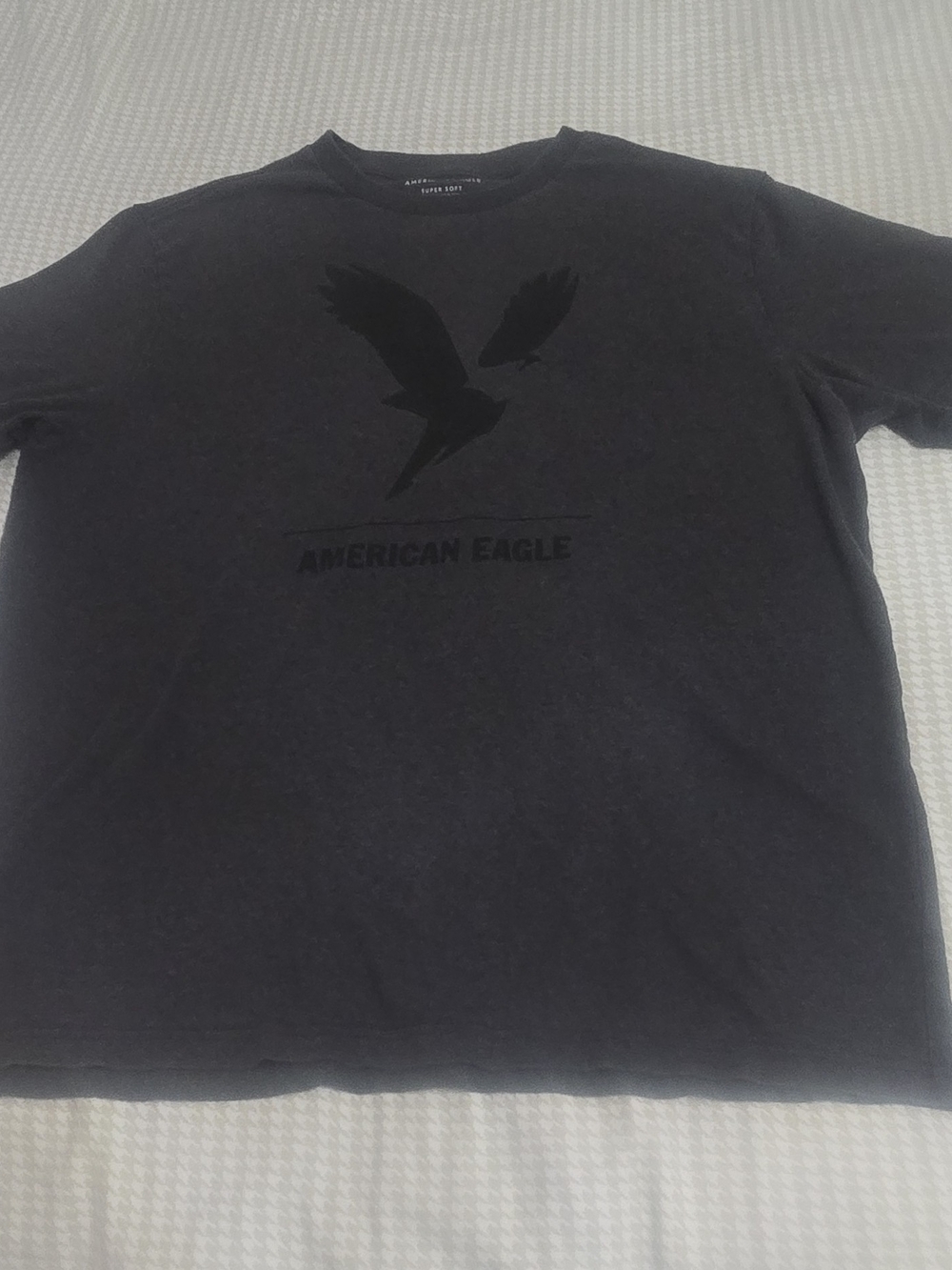 American Eagle Outfitters Black Graphic Crew Neck Tee